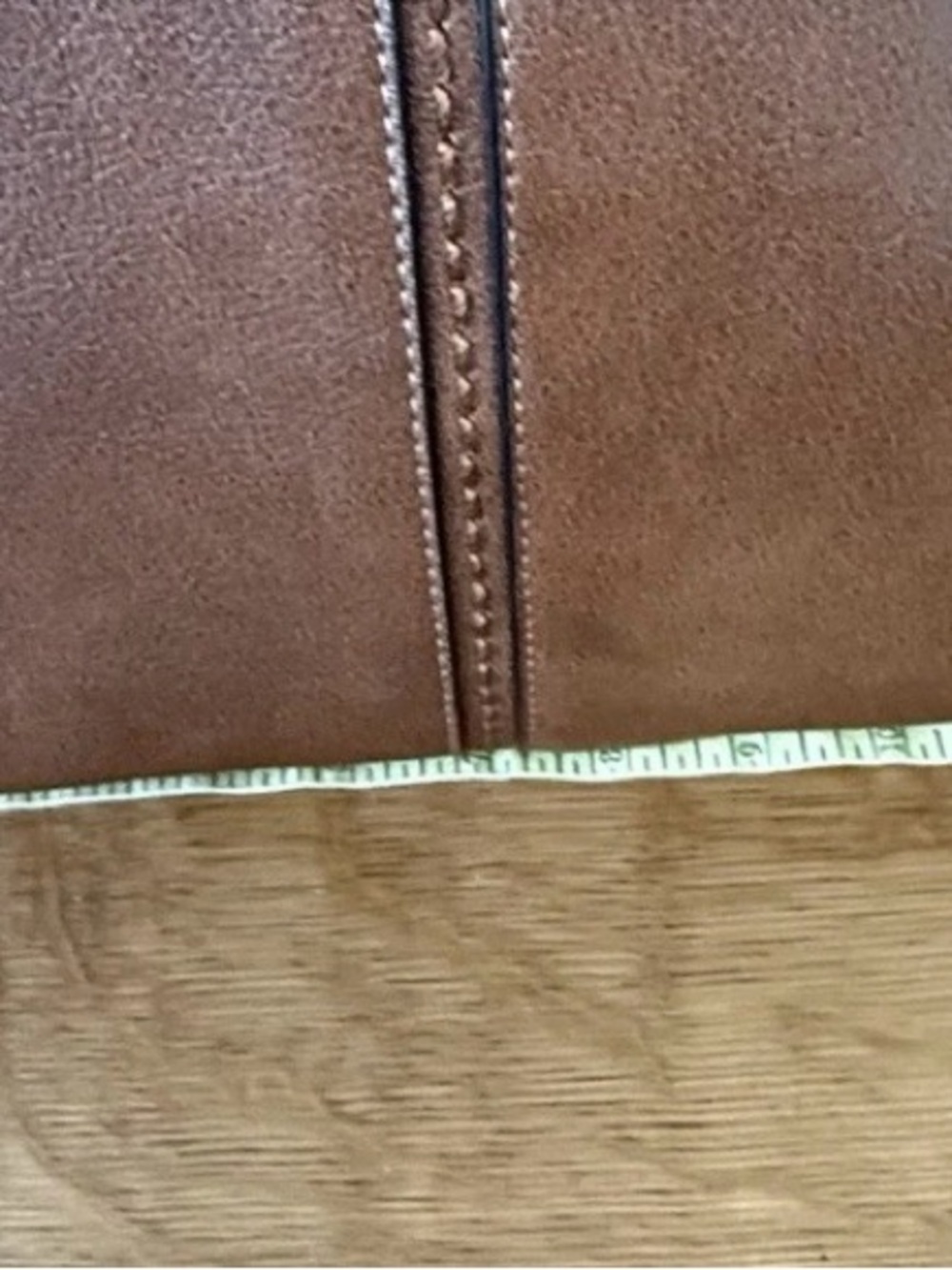 Realer Lg Faux Leather Bag Brn 14”Wx11”Hx5.5”D NO Crsbdy Strap Western Baby - Picture 14 of 16